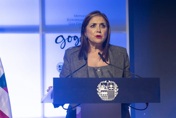 Archivo - La consejera de Justicia y Derechos Humanos del Parlamento vasco, María Jesús San José