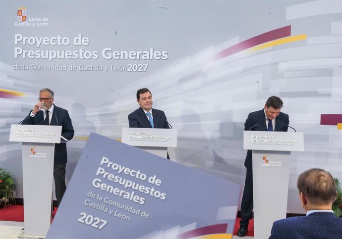 Un momento de la presentación del proyecto de presupuestos de la Comunidad para 2027