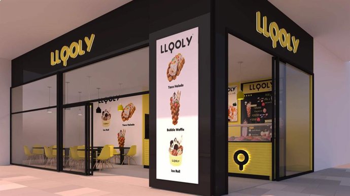 LLOOLY impulsa su expansión con una nueva franquicia en España de bubble waffles, ice rolls y tacos helados