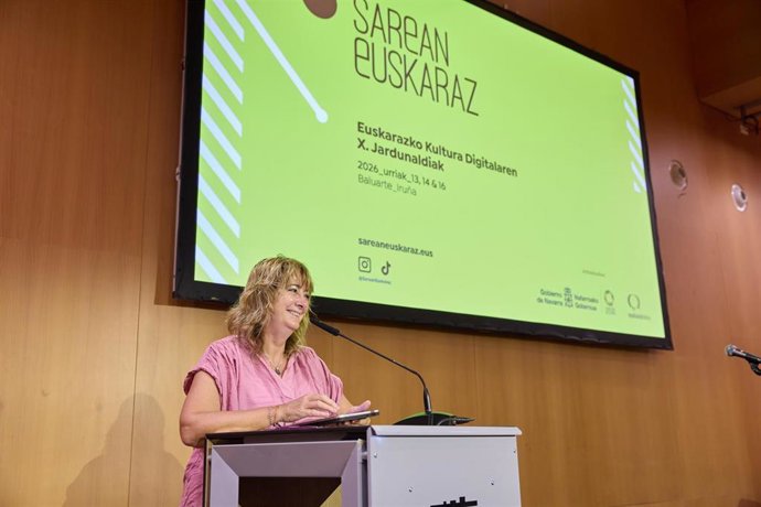 Ana Ollo en las jornadas de Sarean Euskeraz.