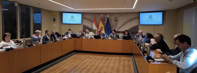 Comparecencia del consejero de Hacienda, Alfonso Domígunez, en el Parlamento de La Rioja