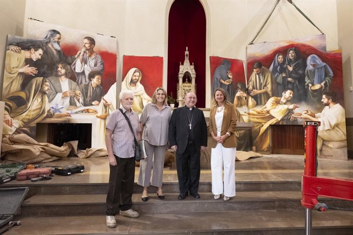 La Concatedral de Santa María de Castelló acoge nuevos murales de Traver Calzada