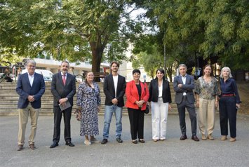 Archivo - Presentación de la Cátedra Indra en Sistemas Aéreos Autónomos en el campus de Ourense de la Universidad de Vigo.