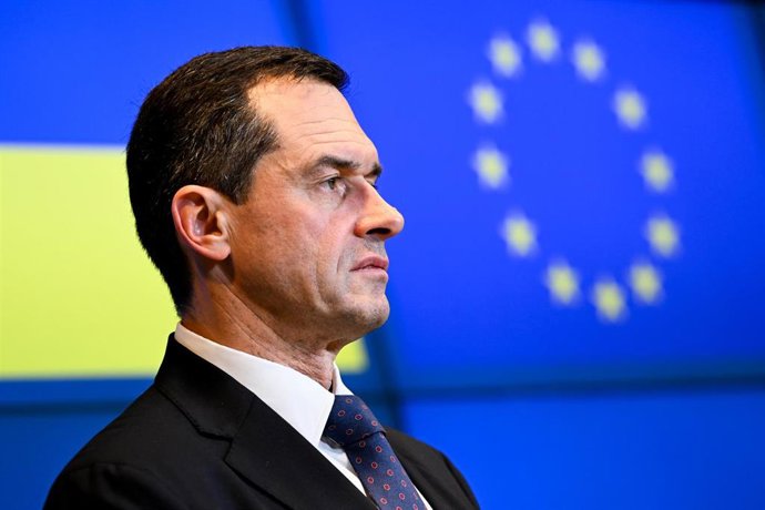 El viceprimer Mvnistro para la Integración Europea y Euroatlántica de Ucrania, Vsevolod Chentsov, durante la Cuarta Conferencia de Adhesión con Ucrania