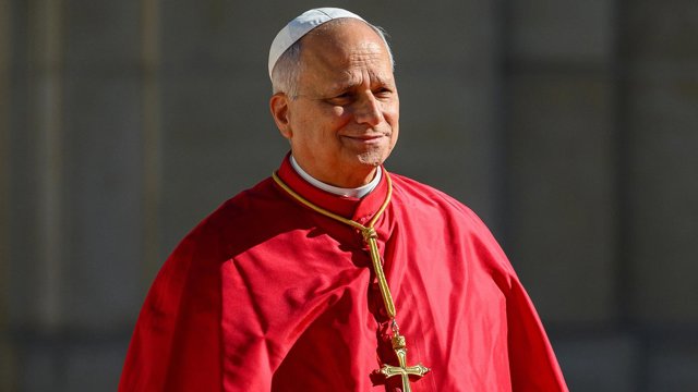 El Papa León XIV durante su visita de cuatro días a Francia.