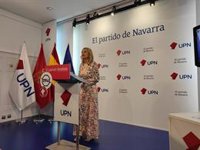 La presidenta de UPN dice que el acuerdo con el PP para las generales "es lo mejor para Navarra" y para su partido