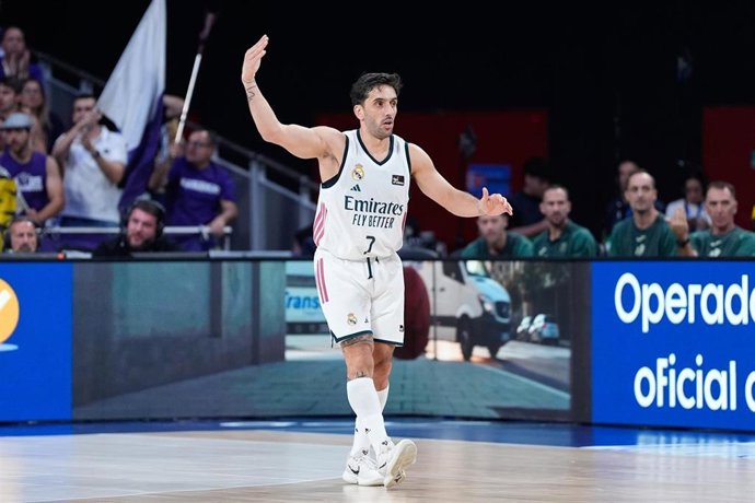 Facundo Campazzo durante un partido con el Real Madrid