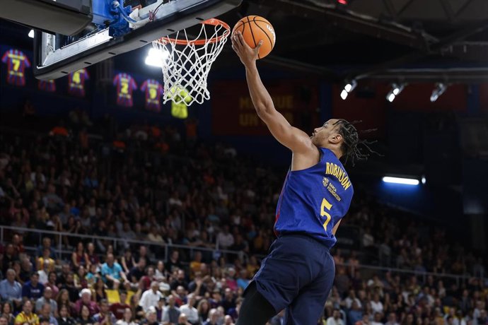 Justin Robinson con el Barça