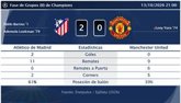Foto: Atlético de Madrid 2 - 0 Manchester United | Resumen, goles y resultado del partido de hoy