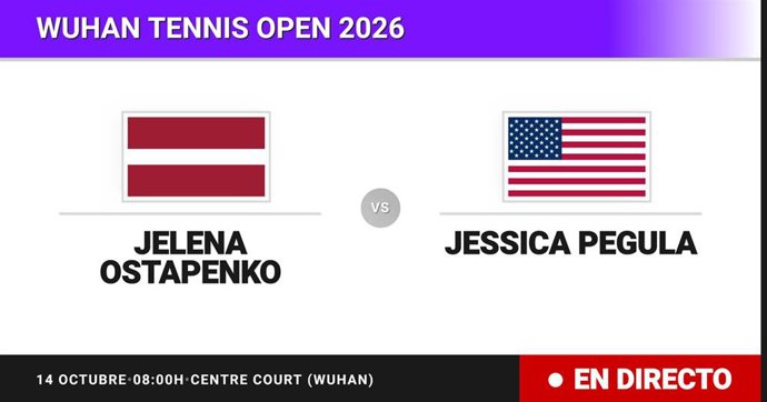 Jelena Ostapenko - Jessica Pegula: resumen y estadísticas del partido de Dieciseisavos de final de Wuhan Tennis Open