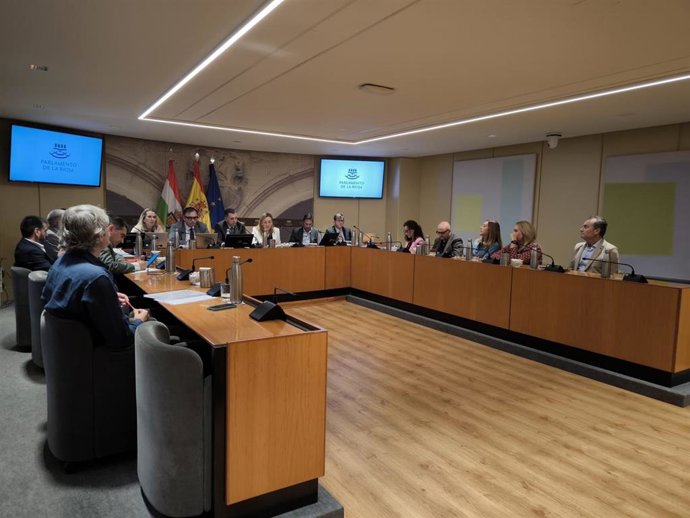 La consejera de Economía, Innovación, Empresa y Trabajo Autónomo, Belinda León, comparece ante la Comisión de Presupuestos del Parlamento