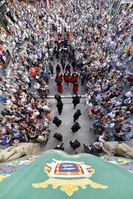 Archivo - Desfile del Cuerpo de Ciudad de Pamplona.