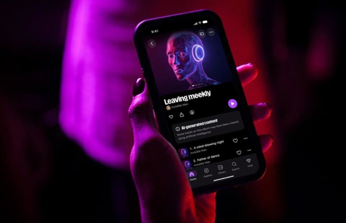 Detección de canciones generadas por IA en la plataforma Deezer.
