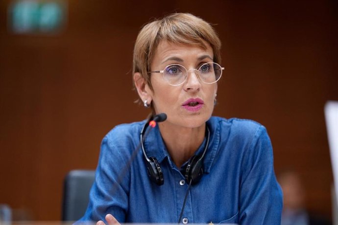 La presidenta de Navarra, María Chivite.
