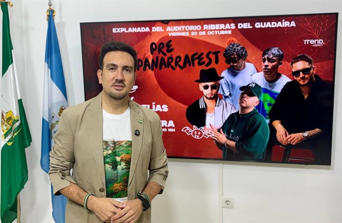 El delegado de Cultura, Christopher Rivas, en la presentación PrePanarraFest