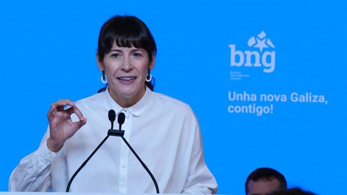 La portavoz nacional del BNG, Ana Pontón, durante el primer Consello Nacional celebrado tras el anuncio de elecciones, a 10 de octubre de 2026.
