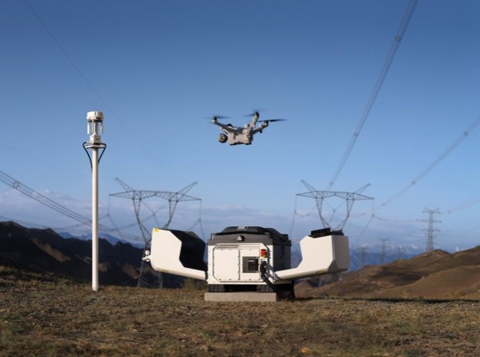 O novo DJI Dock 4 e o drone Matrice 5TD.