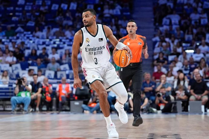 El alero francés Timothé Luwawu-Cabarrot durante un partido del Real Madrid