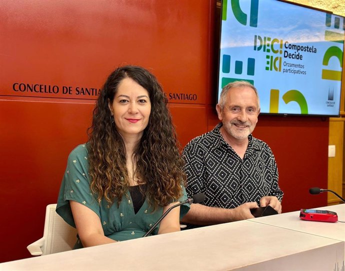 La concejala de Juventud de Santiago, María Rozas, presenta la nueva edición de los Orzamentos Participativos, a 14 de octubre de 2026.