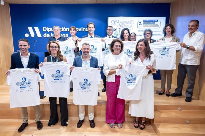 Acto de presentación de la novena Carrera de la Prensa, organizada por la Asociación de la Prensa de Málaga (APM).