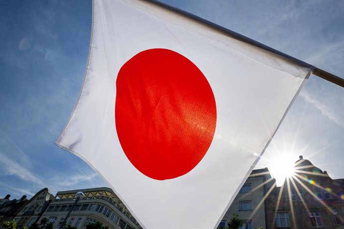 Archivo - Arquivo - Imagem de arquivo de uma bandeira do Japão.