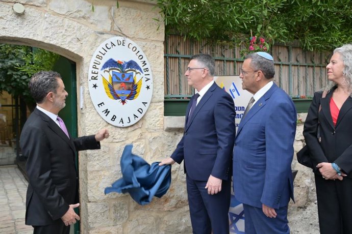Inauguração da Embaixada da Colômbia em Jerusalém, em 14 de outubro de 2026