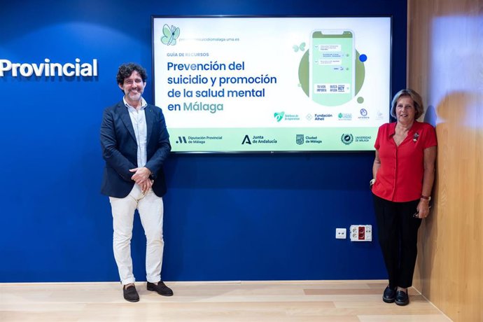 Presentación de una guía de recursos para la prevención del suicidio y promoción de la salud mental en la provincia de Málaga.