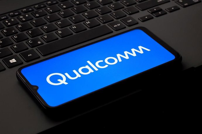September 14, 2026, Canada: In this photo illustration, the Qualcomm logo is seen displayed on a smartphone screen.