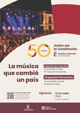 Las orquestas Panorama y Gran Danubio tocarán este viernes en Sigüenza por los 50 años de la Transición Democrática