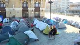 Vídeo: Anuncian el fin de la acampada por la vivienda en Bilbao para este fin de semana