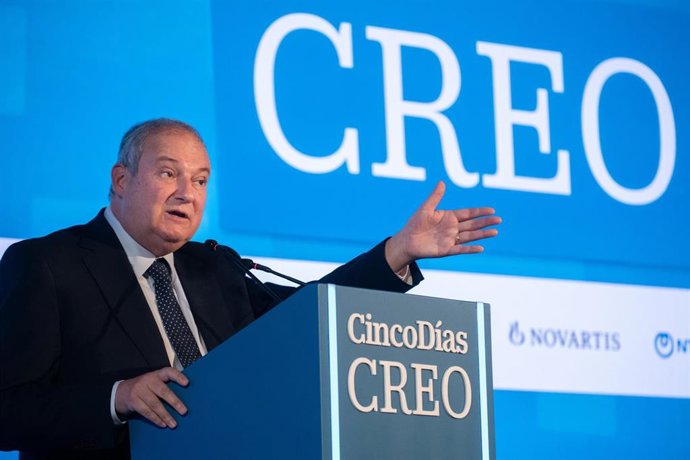 El ministro de Industria y Turismo de España, Jordi Hereu, durante la tercera edición del Foro CREO, en el Hotel Westin Palace de Madrid, a 14 de octubre de 2026, en Madrid (España). 