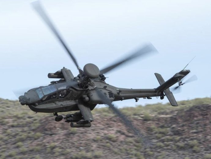 Imagem de arquivo de um helicóptero Apache dos EUA