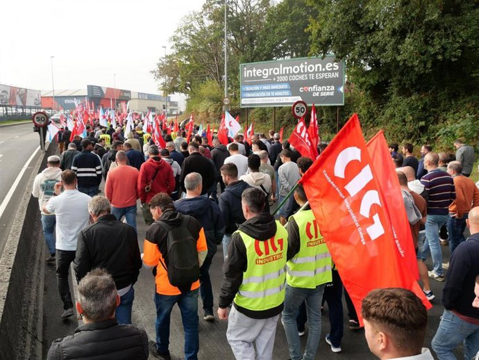 La huelga del metal de Lugo logra un seguimiento mayoritario y paraliza prácticamente todas las empresas en la ciudad