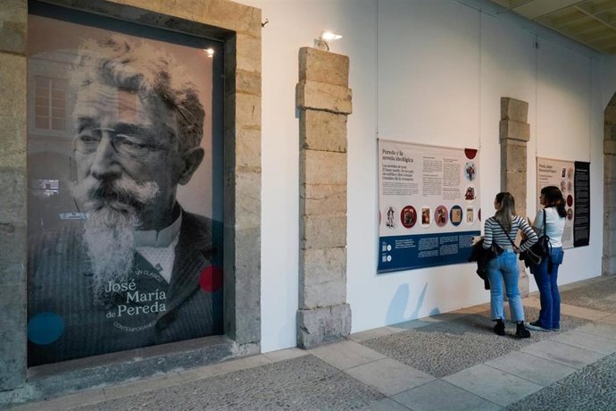 El Parlamento inaugura la muestra sobre la vida y obra de José María de Pereda por el 120 aniversario de su muerte