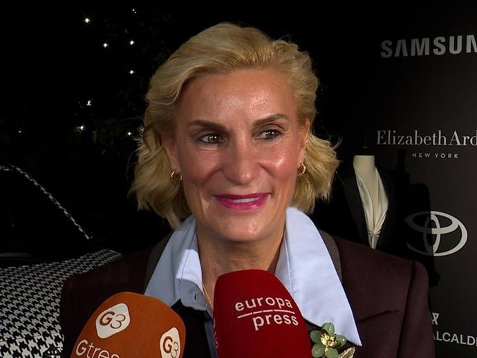 María Zurita en la fiesta del aniversario de la firma Martín Alcalde