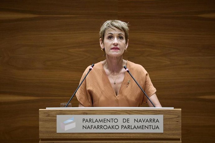 La presidenta de Navarra, María Chivite.