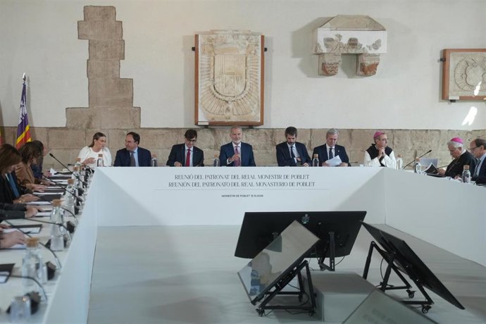 El Rey abre la reunión del Patronato del Monasterio de Poblet