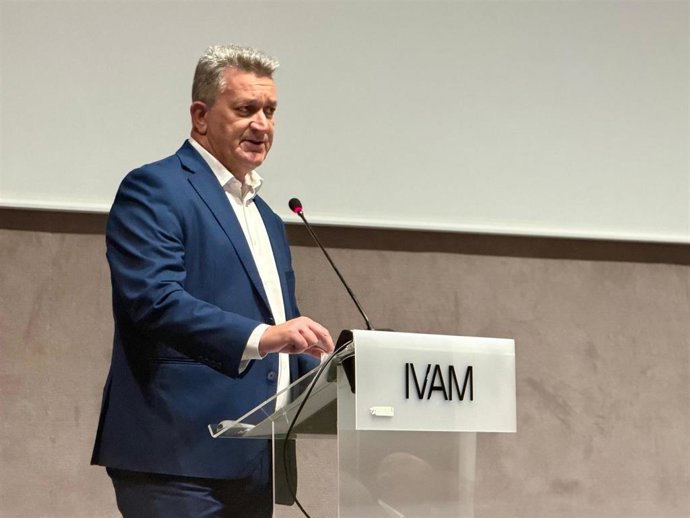 El vicepresidente tercero y conseller de Medio Ambiente, Infraestructuras, Territorio y de la Recuperación, Vicente Martínez Mus, durante la presentación de la revisión del Patricova