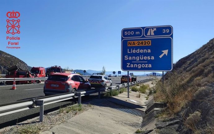 Imagen del lugar del accidente.