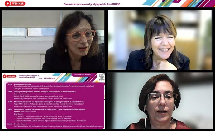 Un seminario organizdo por el Servicio Andaluz de Salud (SAS) y la Escuela Andaluza de Salud Pública (EASP) aborda los Grupos Socieducativos como herramienta para el bienestar emocional