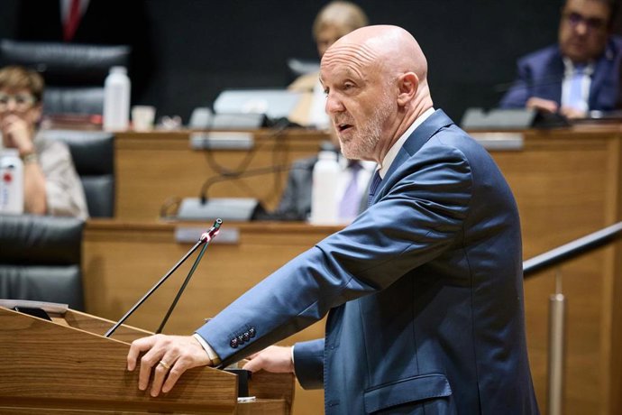 El portavoz de UPN en el Parlamento de Navarra, Javier Esparza.