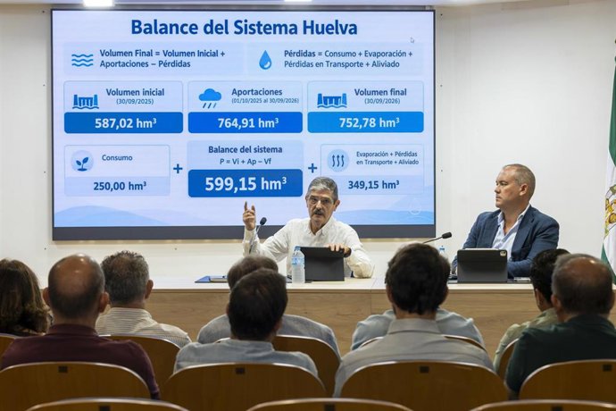 La Asociación de Comunidades de Regantes de Huelva, Huelva Riega, ha hecho balance este jueves del año hidrológico 2025-2026.