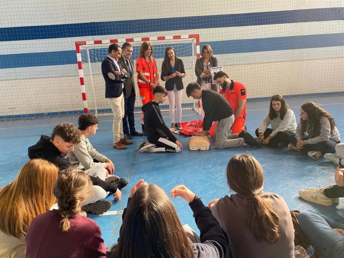 Participantes en el cardiomaratón celebrado en Baeza.