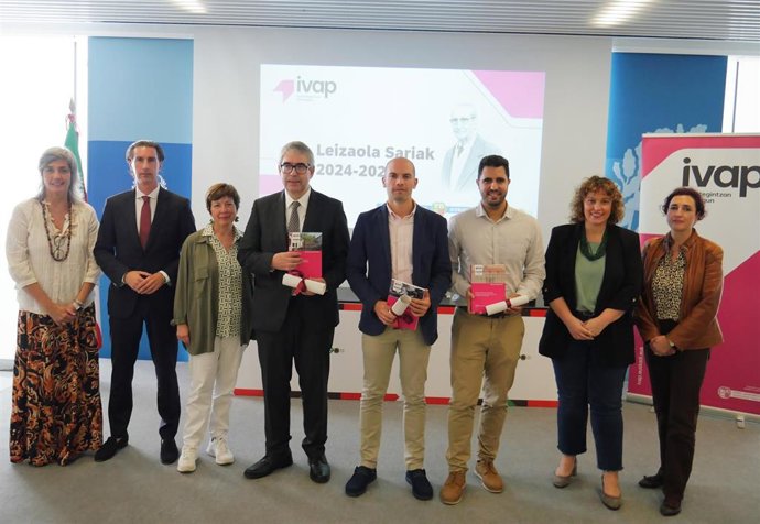 Entrega de premios 'Jesús María Leizaola' 2024 y 2025 en el Archivo Histórico de Euskadi, en Bilbao