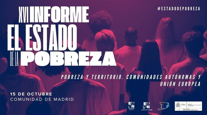 Presentación del informe del Estado de la Pobreza 2026 en la Comunidad de Madrid.