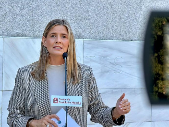 La secretaria general y portavoz parlamentaria del Partido Popular de Castilla-La Mancha, Carolina Agudo