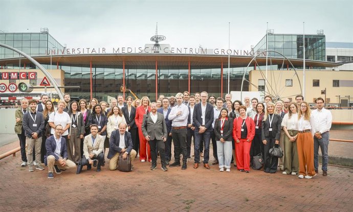 Representantes de las instituciones y empresas participantes en el consorcio EXIT-CVD en Groninga