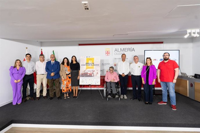 Imagen de la presentación del nuevo cartel del 51º Rallye Costa de Almería.