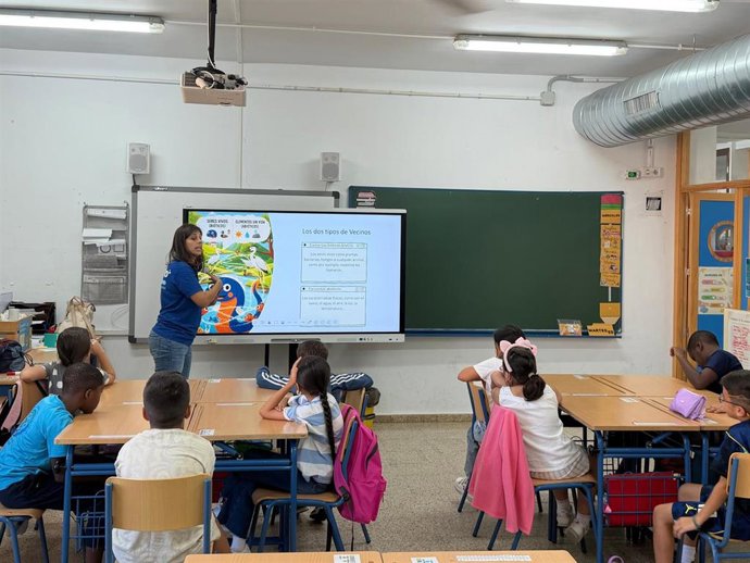 Imagen de uno de los talleres de educación ambiental de la Confederación Hidrográfica del Guadalquivir (CHG).