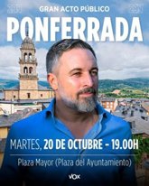 Foto: Abascal protagonizará el martes un mitin en Ponferrada (León) y visitará Burgos el jueves por la mañana